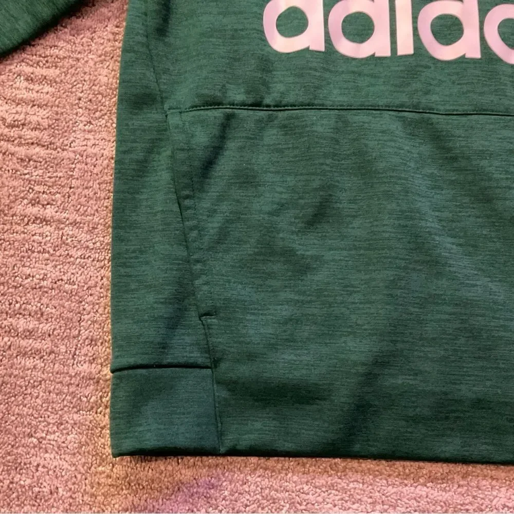 Kids Adidas Forest Green Hoodie